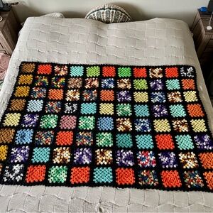 Vintage Granny Square Afghan